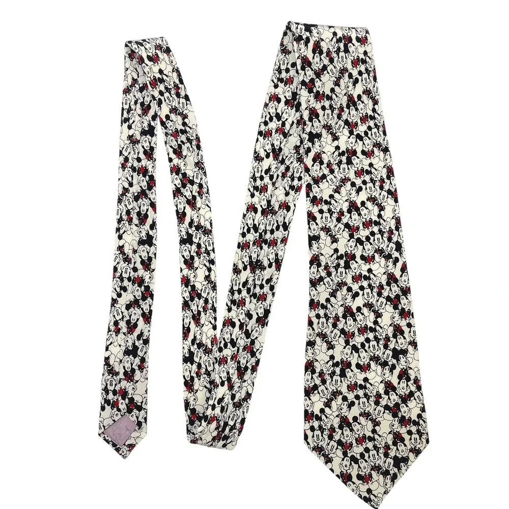 VTG Mickey Mouse‎ Men's Tie Walt Disney World  100% Silk Balancie Tie Works